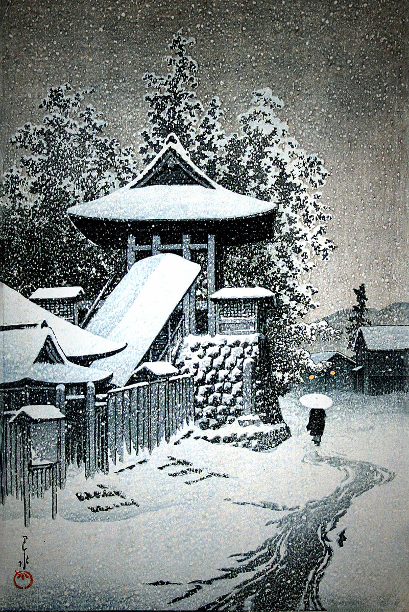 Зима - зима., япония - оригинал