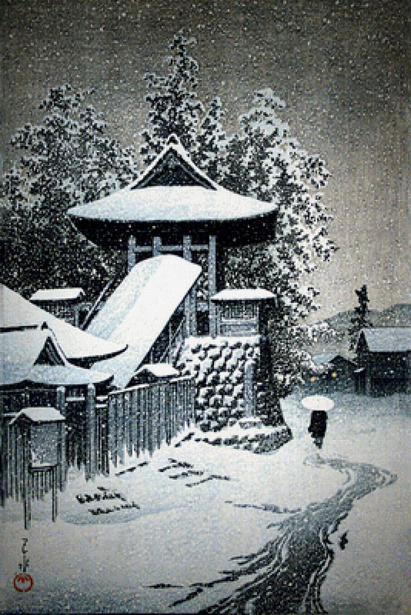 Зима - япония, зима. - предпросмотр