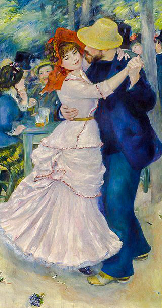 Dance at Bougival. - pierre auguste renoir paints. - оригинал