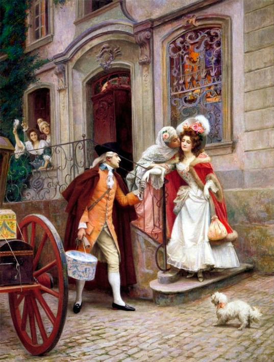 12127 - люди, картина - оригинал