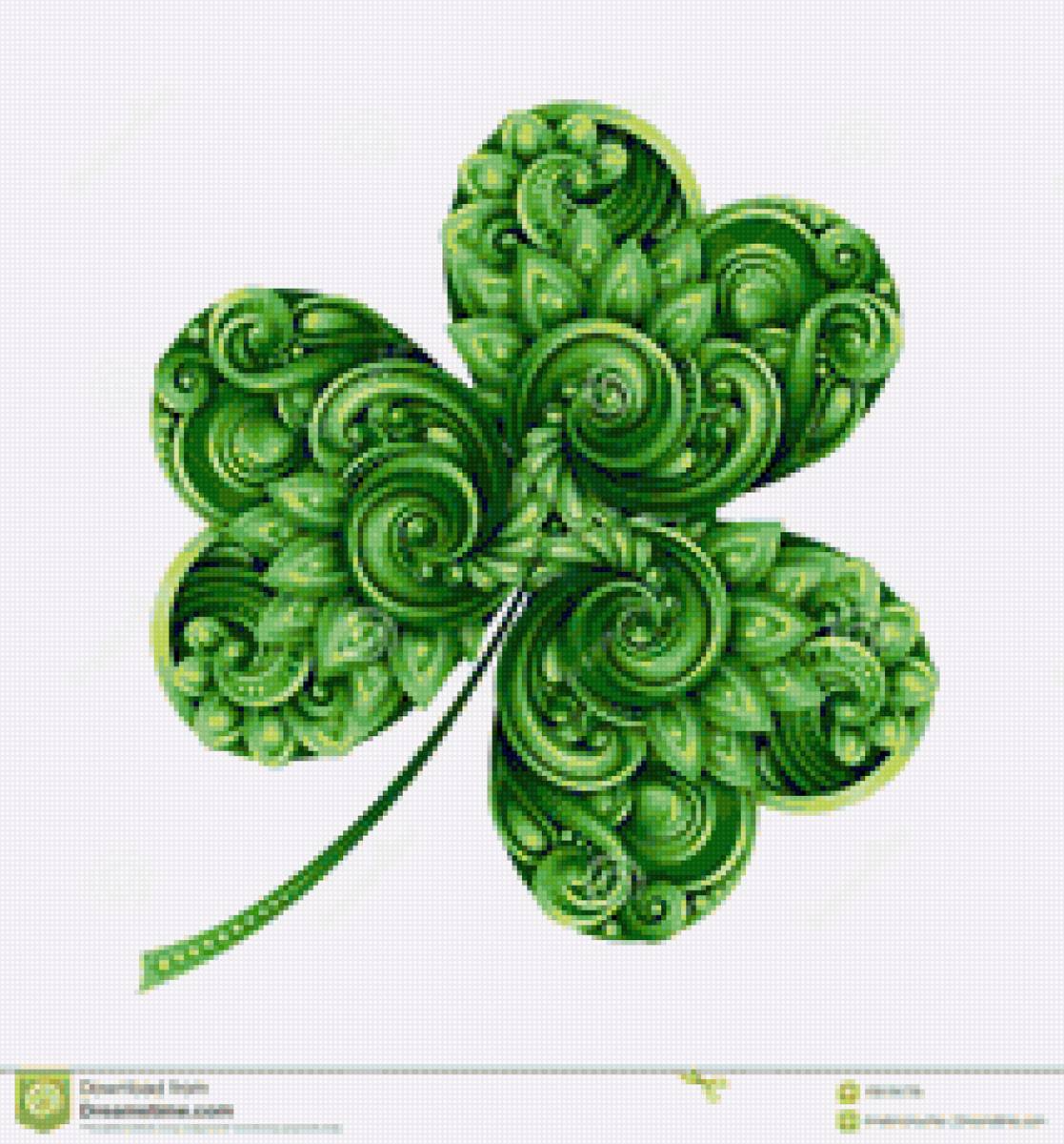 узор - цветы, узор - предпросмотр