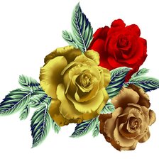 Схема вышивки «цветы»