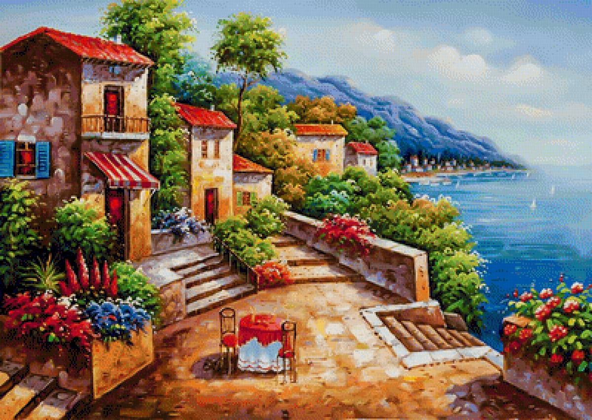 Mid Afternoon by the Sea. - seascapes.flowers and gardens. - предпросмотр