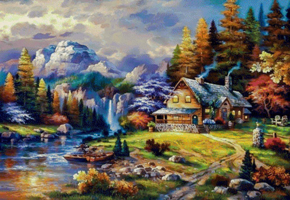 Mission Creek. - james lee painting.landscapes.scenarys. - предпросмотр