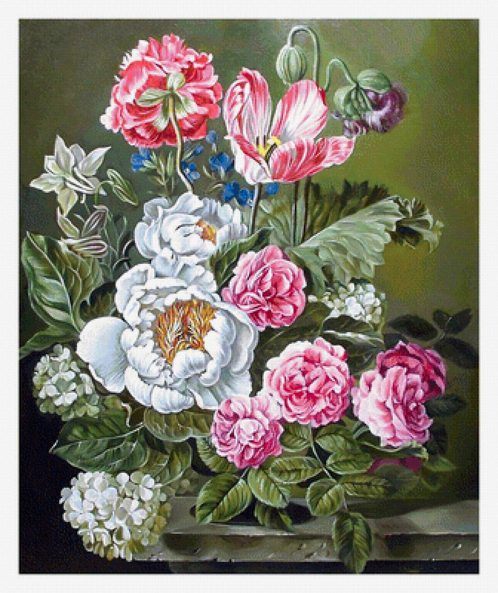 Серия "Букет". - цветы, флора, букет - предпросмотр
