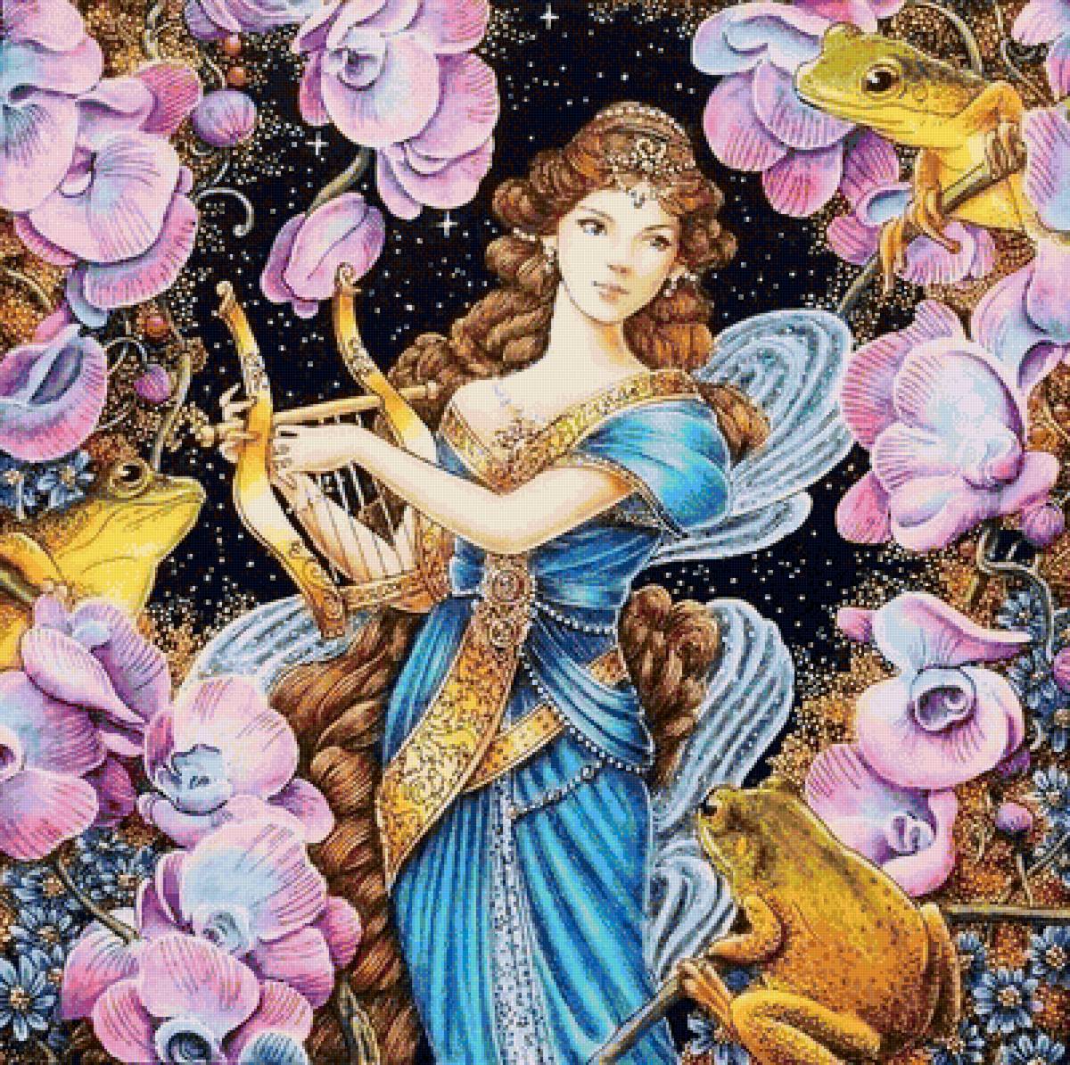 Сказка - цветы, фея, лягушка, сказка - предпросмотр