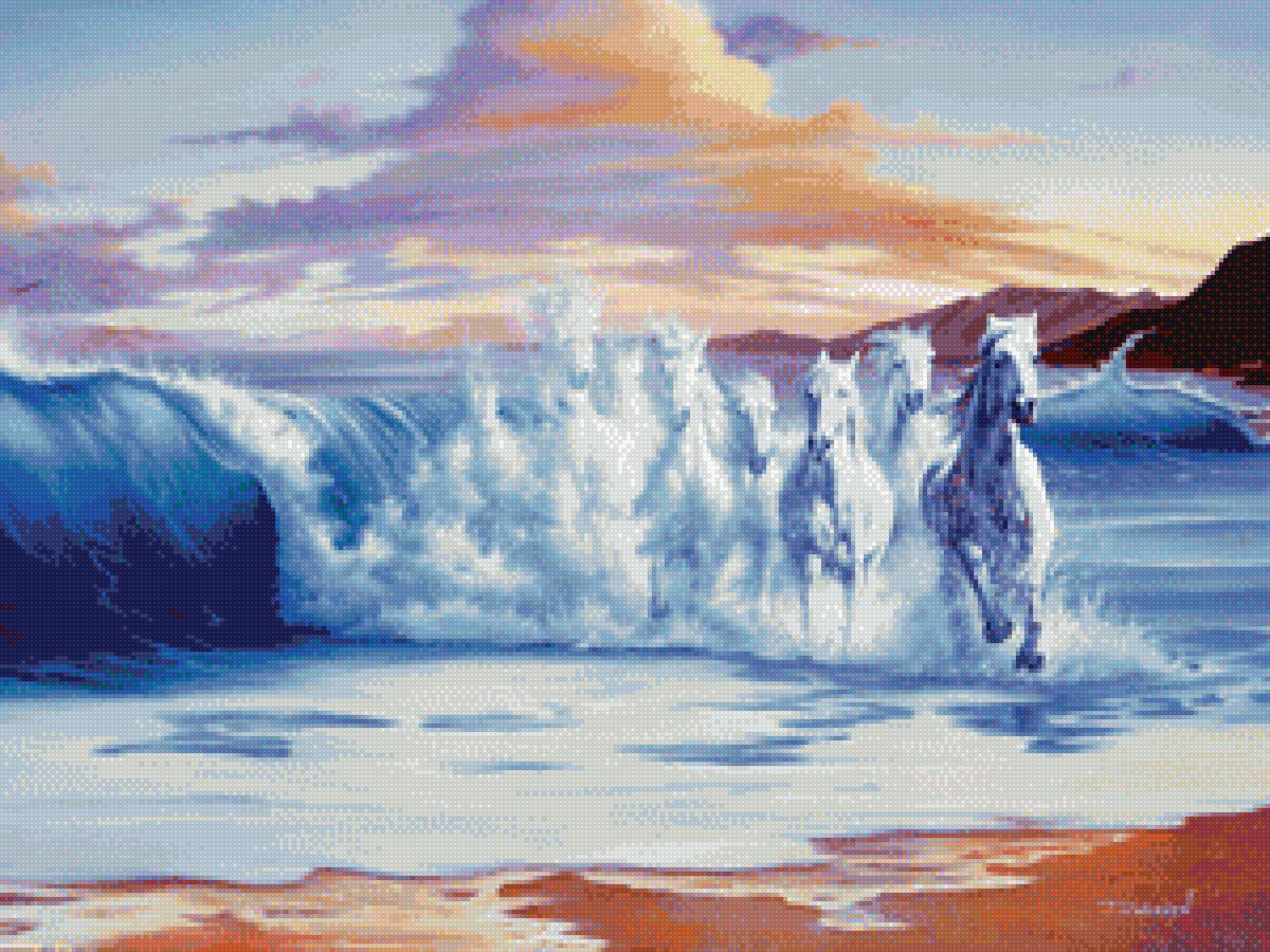 кони и волны - предпросмотр