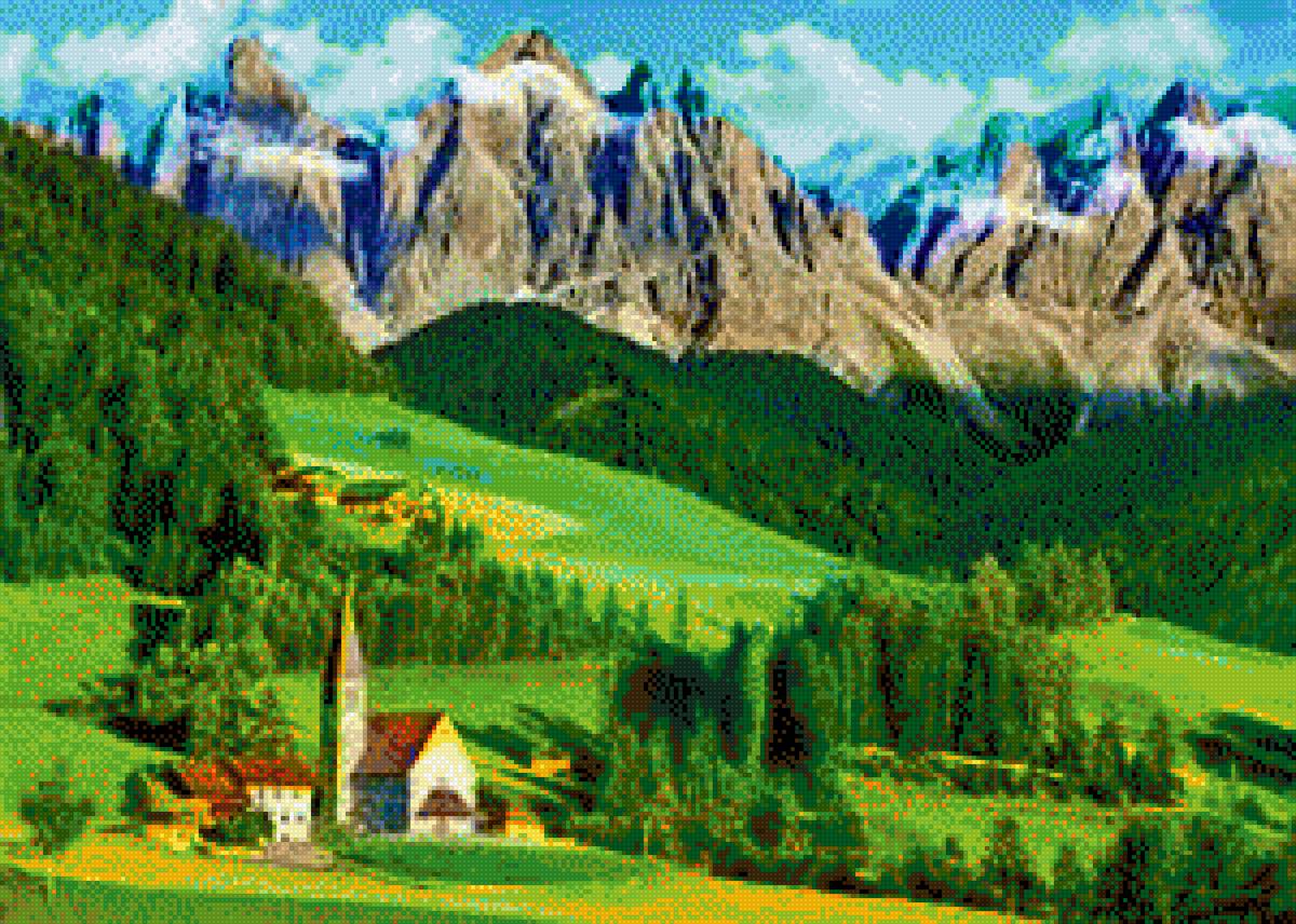 Доломити,Италия - пейзаж - предпросмотр