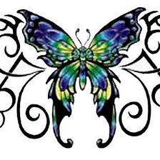 Схема вышивки «бабочка»