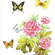 Схема вышивки «цветы»