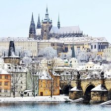 Схема вышивки «Зимняя Прага»
