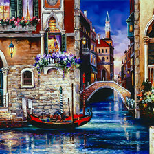 Схема вышивки «Streets of Venice.»