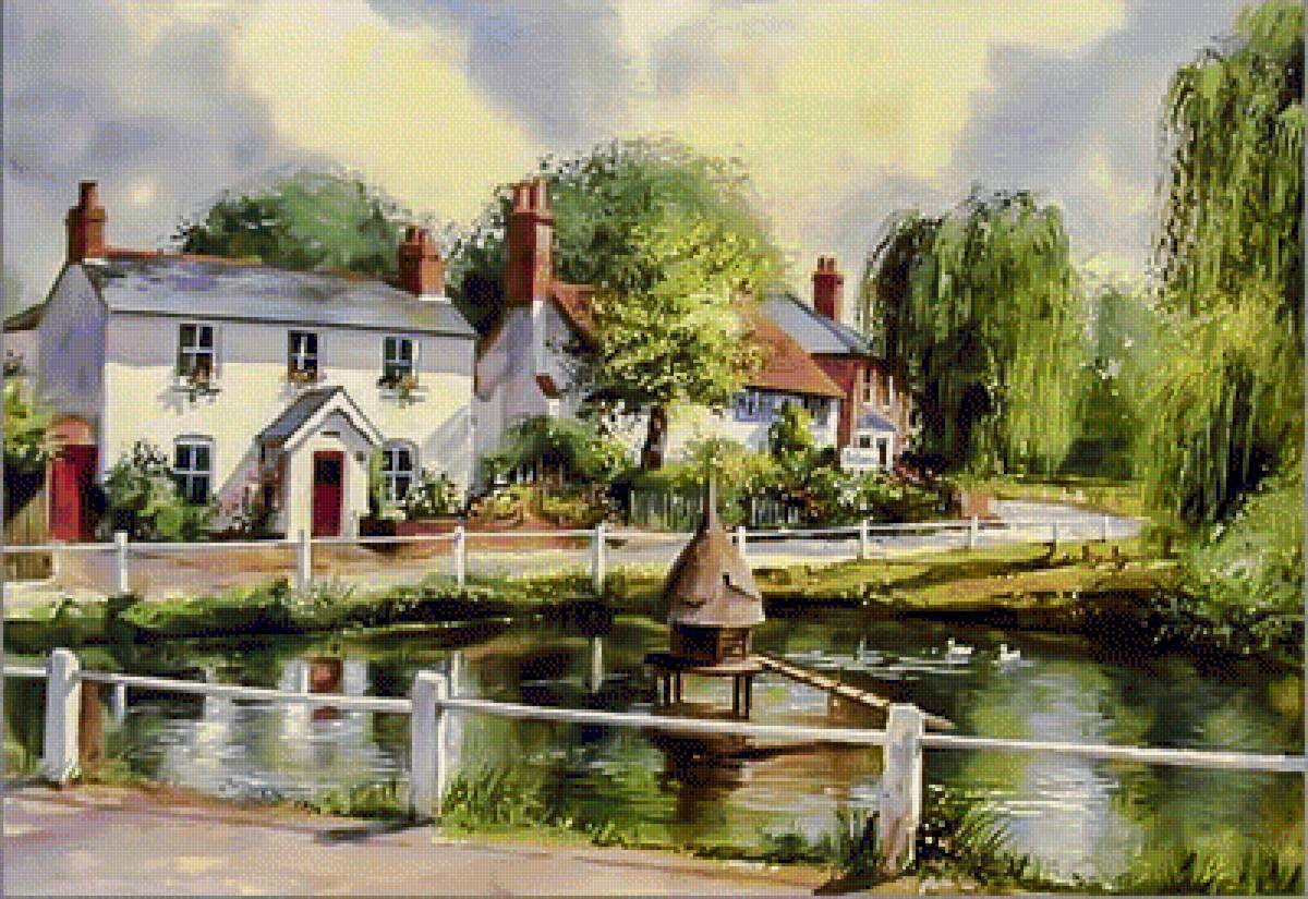 The Duck Pond. - terry harrison painter.scenarys.birds. - предпросмотр