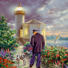 Схема вышивки «The Lighthouse Keeper.»