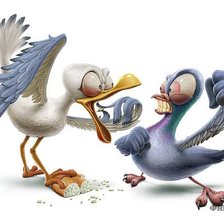 Схема вышивки «птицы»