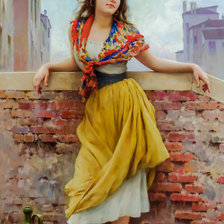 Схема вышивки «The Watercarrier.»