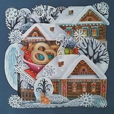 Схема вышивки «батик»