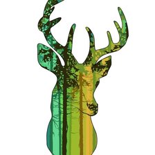 Схема вышивки «Олень»