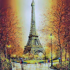 Схема вышивки «Autumn Paris.»