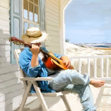 Схема вышивки «Guitar.»