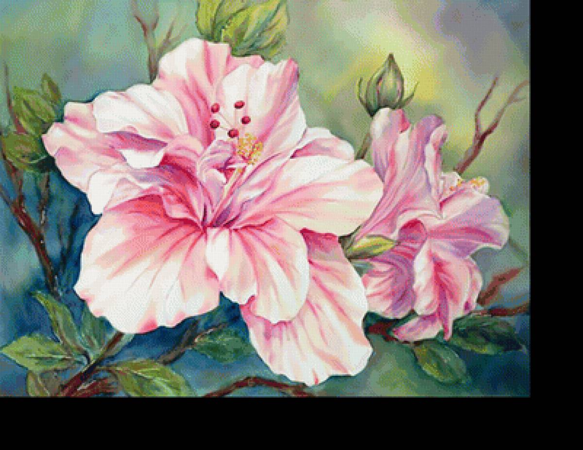 Цветы. Акварель. - рисунок, акварель, цветы - предпросмотр