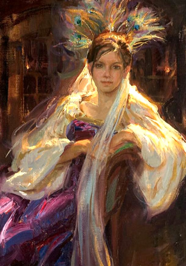 Девушка живопись - девушка живопись - оригинал