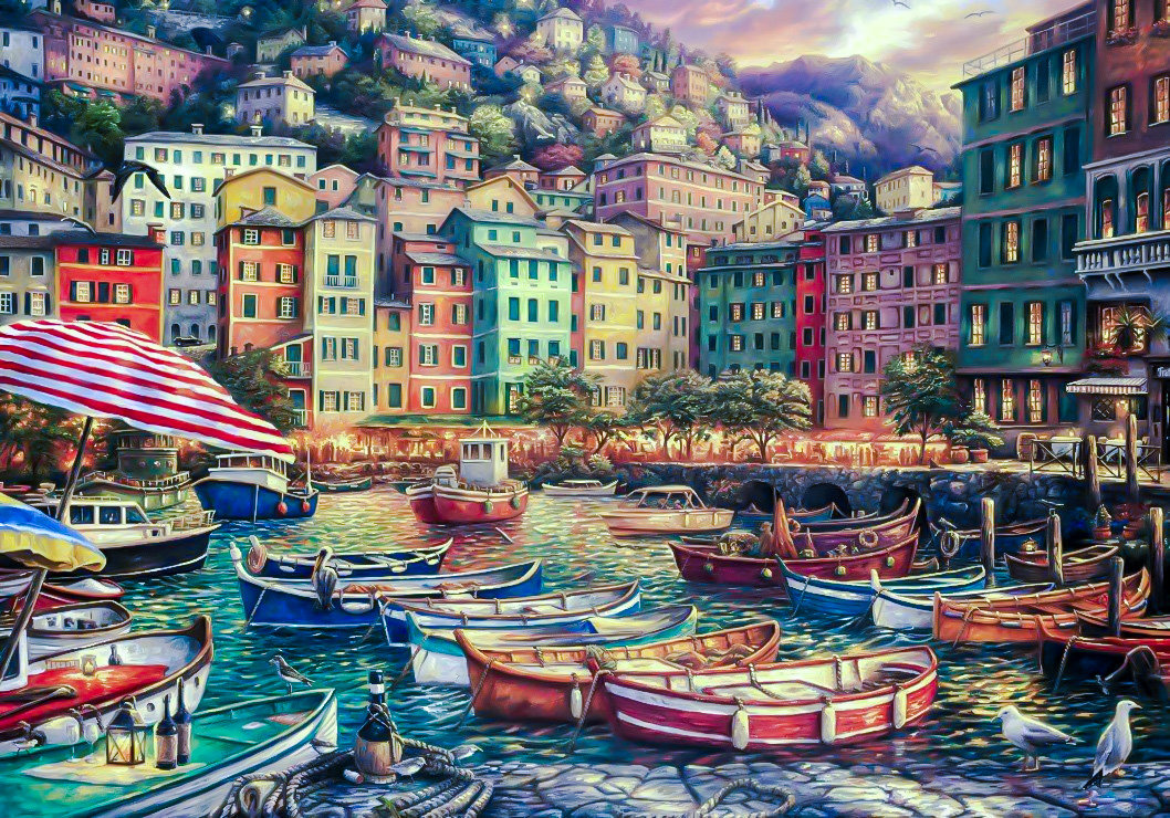 Vibrance of Italy. - chuck pinson painter.seascapes.birds. - оригинал