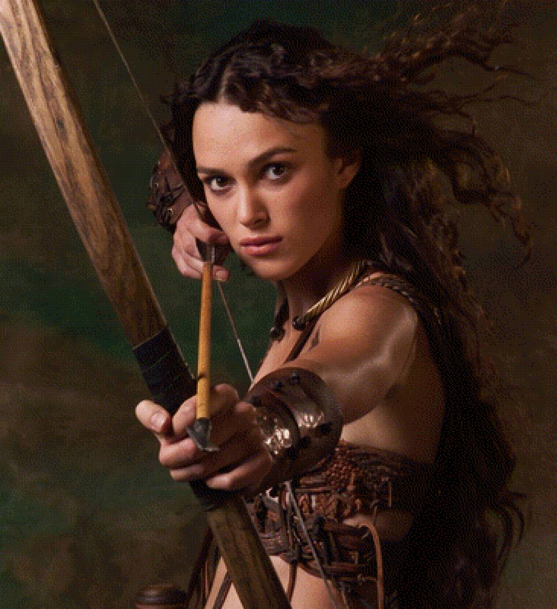 Лучница2 - портрет, защитница, кира найтли, лучница, воительница - предпросмотр