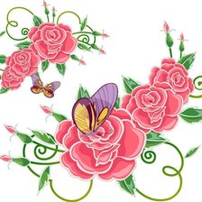 Оригинал схемы вышивки «цветы» (№1974795)