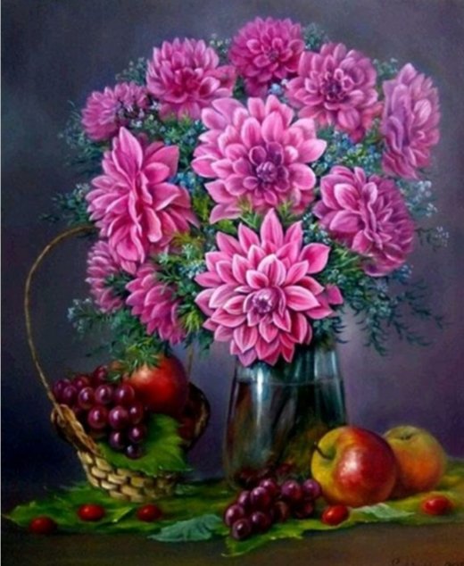 Натюрморт - цветы, натюрморт, пионы - оригинал