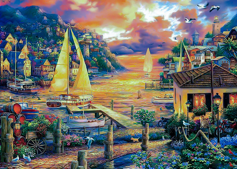 Catching Dreams. - chuck pinson painter.seascapes.birds.flowers and gardens. - оригинал