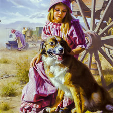 Оригинал схемы вышивки «Companions in the Prairie.» (№1975180)