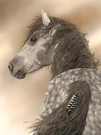лошадь - лошадь, картина, джуди ларсон - оригинал