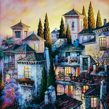 Cypresses and Palms.