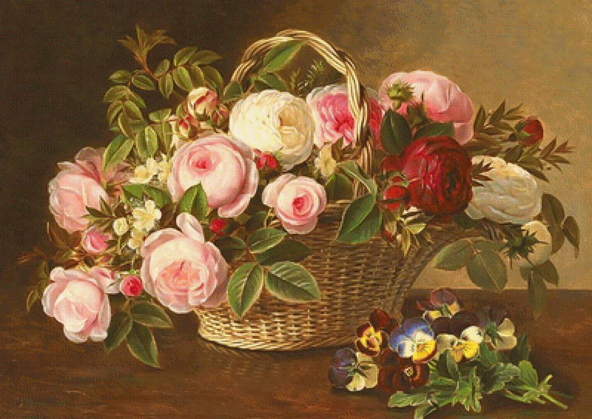 Серия "Букет". Розы - розы, цветы, букет, флора - предпросмотр