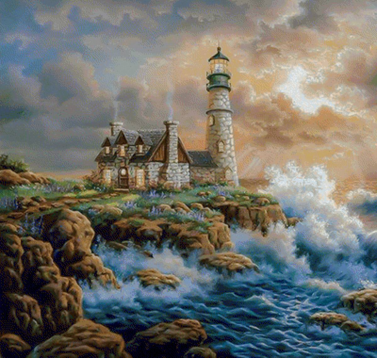 Lighthouse after the Storm. - seascapes. - предпросмотр