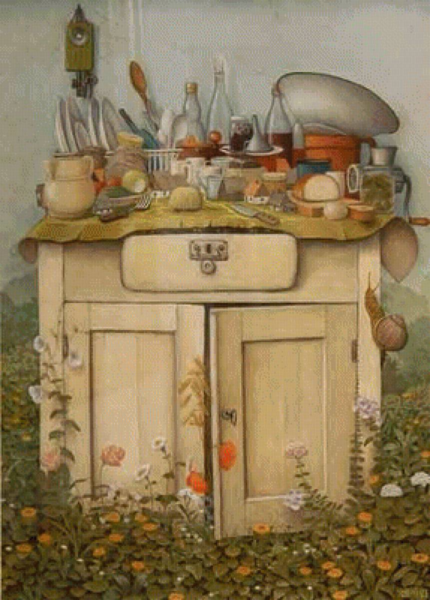 ЯЦЕК ЙЕРКА.КУХОННЫЙ СТОЛ - интерьер - предпросмотр