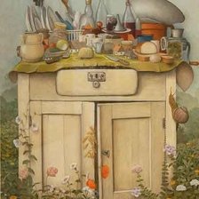 Схема вышивки «ЯЦЕК ЙЕРКА.КУХОННЫЙ СТОЛ»