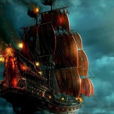 Схема вышивки «Корабль»