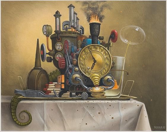 ЯЦЕК ЙЕРКА.ПАРОВОЙ БУДИЛЬНИК - интерьер - оригинал