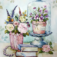 Схема вышивки «Цветы.»