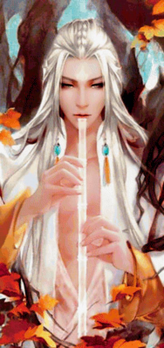 Осенняя флейта. - осень, флейта, музыка - предпросмотр