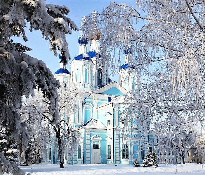 храм зимой - зима, пейзаж, фото, храм - оригинал