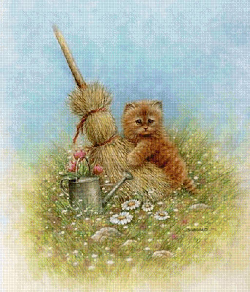 mačiatko na lúke - предпросмотр