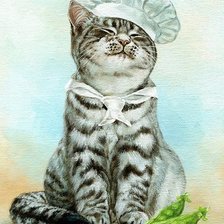 Схема вышивки «котяра»