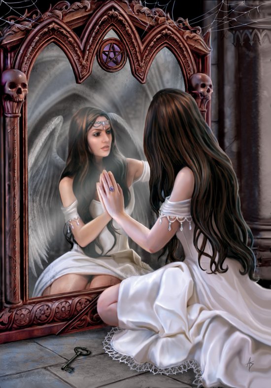 dama en el espejo - fantasia - оригинал