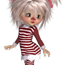 Схема вышивки «КРАСНЫЙ ПОЛОСАТИК»