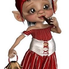 Схема вышивки «ГНОМИК КУРИТ»