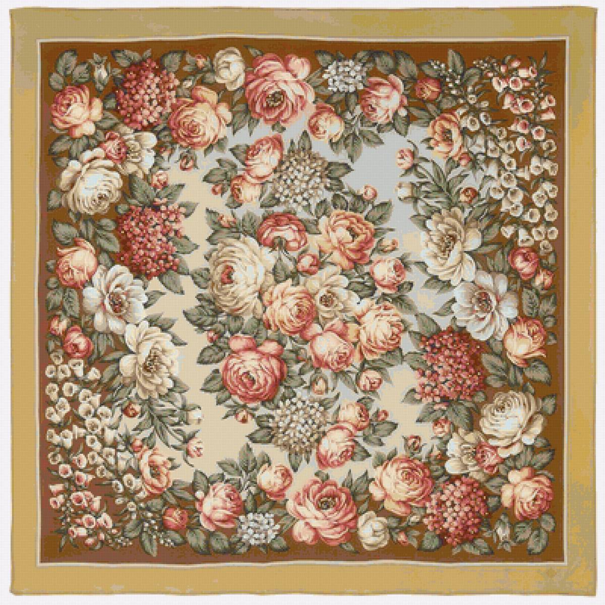 ПОДУШКИ - павлопасадские платки - предпросмотр