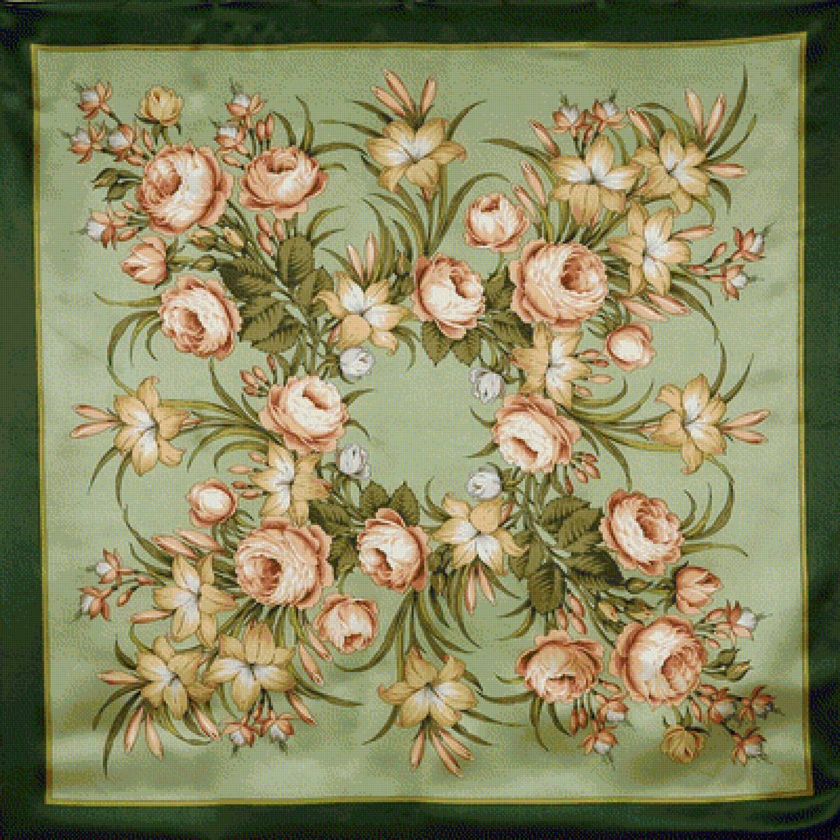 ПОДУШКИ - павлопасадские платки - предпросмотр